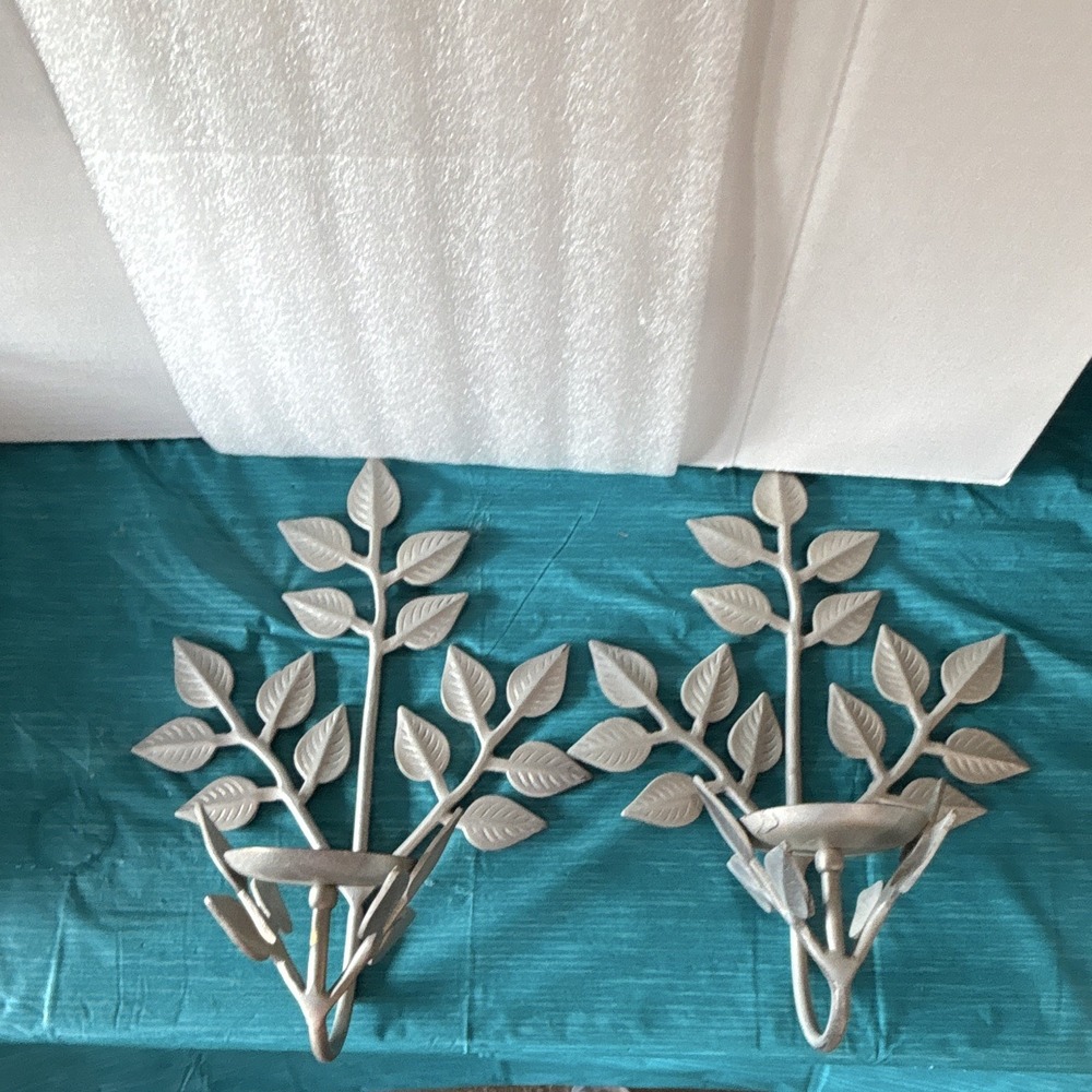 Solid Metal Tree Branch Art Sculpture Wall Sconces/Candle Holder, 2
